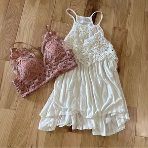 Women’s small lace tank top & bralette
